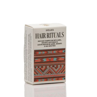 Jabón-champú en barra para el cabello HAIR RITUALS con laurel, aguacate y aceite de abisinia