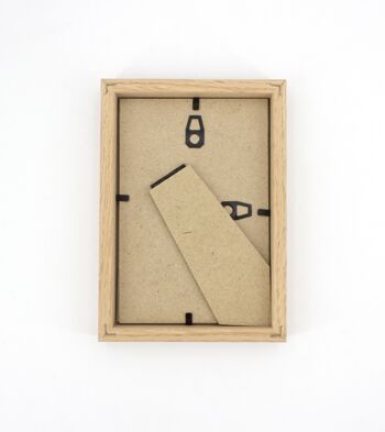 Cadre photo - Versant 10x15 cm - (made in France) en bois de Chêne et vitre en acrylique anti UV 3