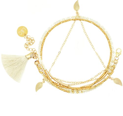 Bracelet nacre | bracelet nacre naturel | bracelet en pierre | bijou en  nacre | bijou de lithothérapie | or gold filled 14k