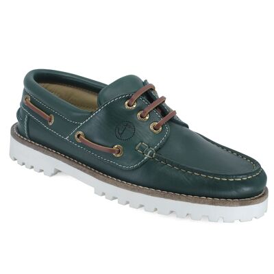 Women’s Boat Shoes Seajure Railay Green Leather