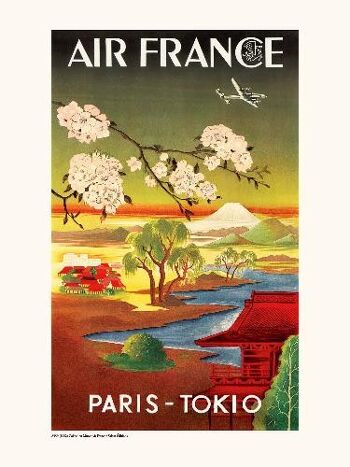 Air France / PARIS TOKIO A359 - 40x50 1