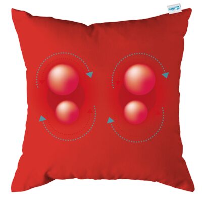 Comodo cuscino massaggiante ricaricabile - Rosso