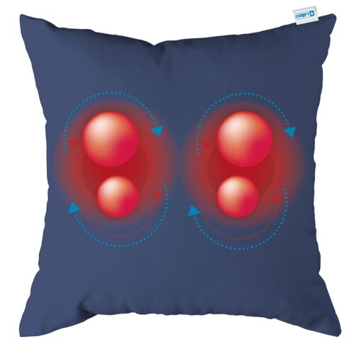 Comfy oplaadbaar massagekussen - Donkerblauw