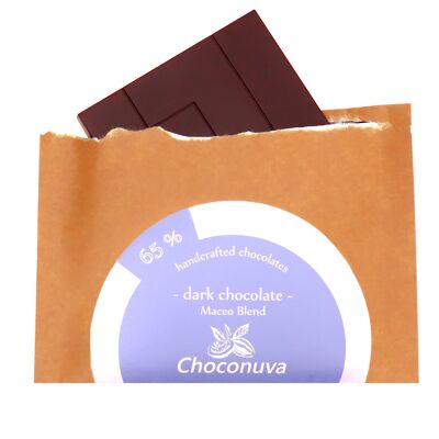65 % dark milk chocolate  Maceo Blend