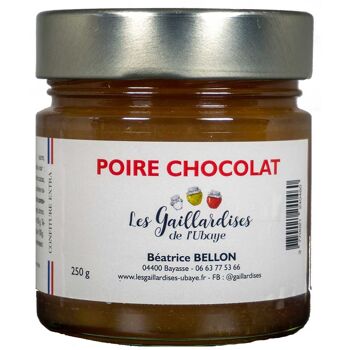 Sensation Gourmande : Confiture Poire et Chocolat 1
