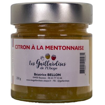 Lemon Serenade: Menton Lemon Jam with Mentonnaise