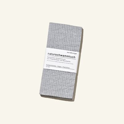 2x chiffon éponge naturel gris (Dish Cloth Grey)