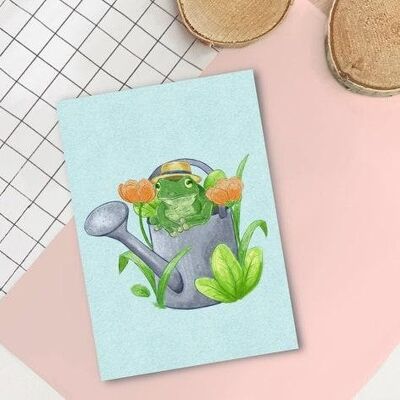 Frog cottagecore -  Art Print