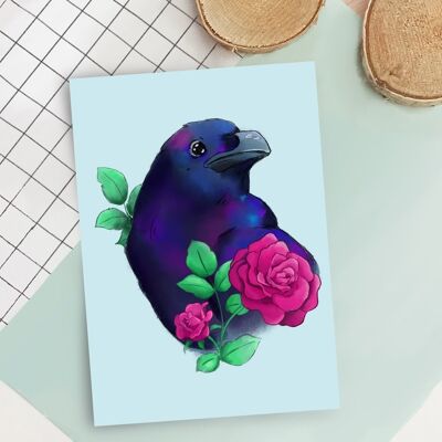 Raven art print