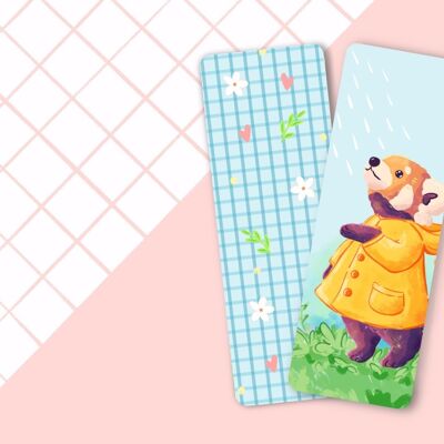 Red panda bookmark
