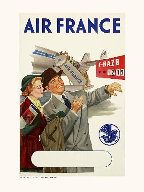 Air France / Pannonceau Horaire A163 - 30x40