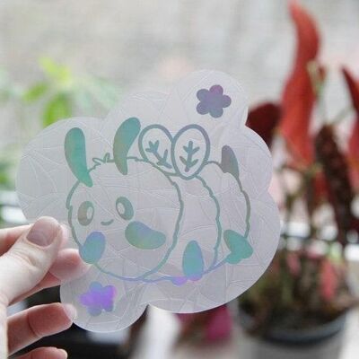 Bumble bee suncatcher sticker