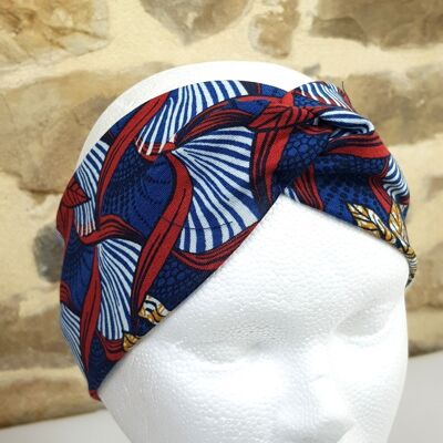 Twist wax blue headband