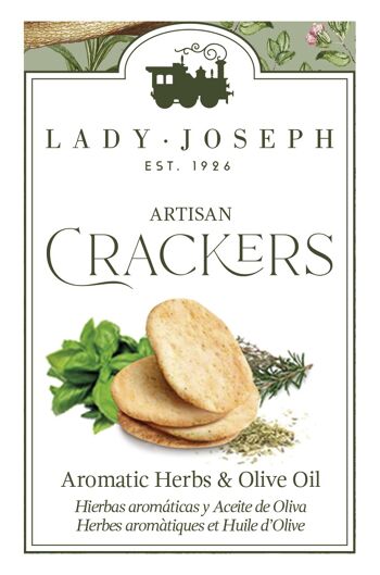 Crackers végétaliens artisanaux aux herbes de Provence et à l'huile d'olive extra vierge. 5