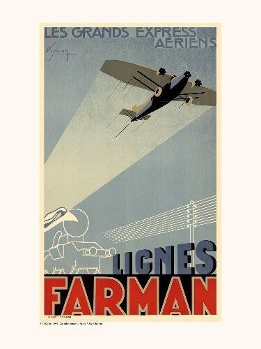 Poster A133 di Air France / Farman Lines