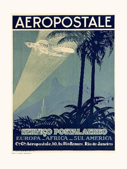 Aéropostale / Europe-Africa-Sul America A1176 - 40x50