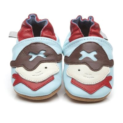 Chaussures de bébé en cuir souple Pirate