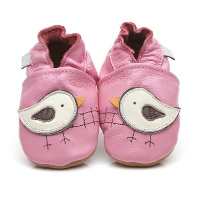 Babyschuhe aus weichem Leder Vogel