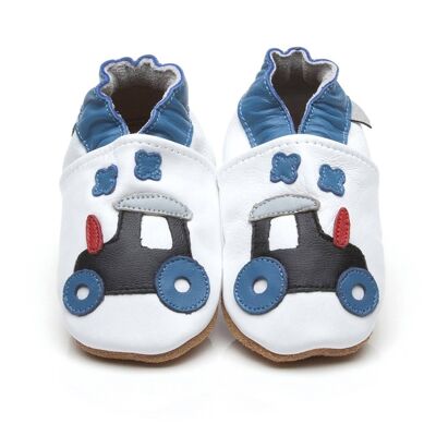 Weiches Leder Babyschuhe Traktor