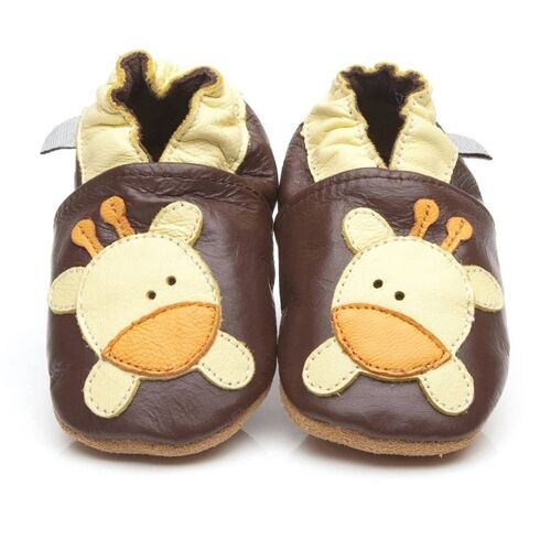 Soft Leather Baby Shoes Giraffe