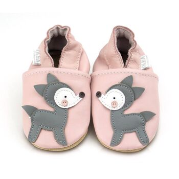 Chaussures bébé en cuir souple Bambi 1