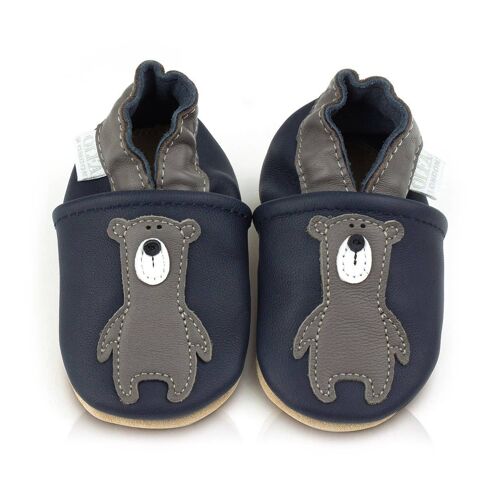 Soft Leather Baby Shoes Bear