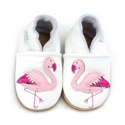 Chaussures bébé en cuir souple Flamingo