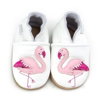 Chaussures bébé en cuir souple Flamingo 1