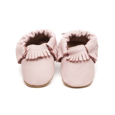 Moccasins Soft Leather Baby Shoes Pink