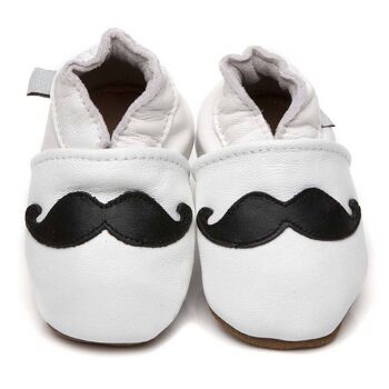 Chaussures bébé en cuir souple Moustache 1