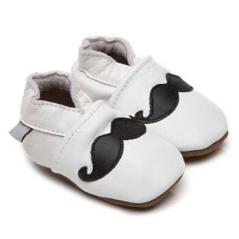 Chaussures bébé en cuir souple Moustache 2