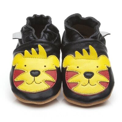 Chaussons Bébé Cuir Souple Tigre