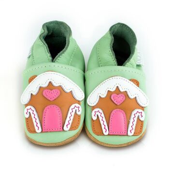 Chaussures bébé en cuir souple Gingerbread House 1