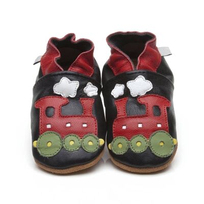 Soft Leather Baby Shoes Train