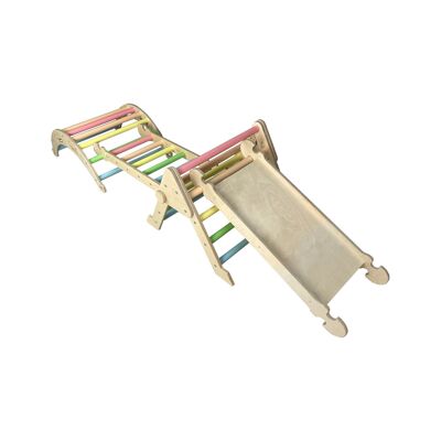 Nursery Rainbow Pikler Climbing SET