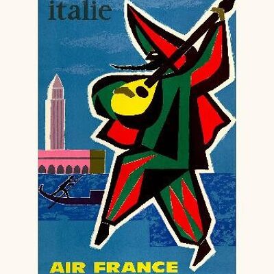 Air Frankreich / Italien Georget A110 - 30x40
