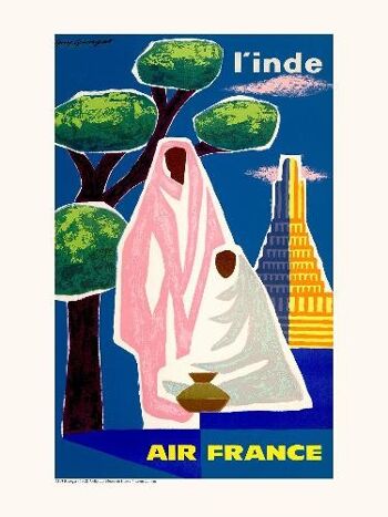 Air France / Inde Georget A108 - 30x40 1