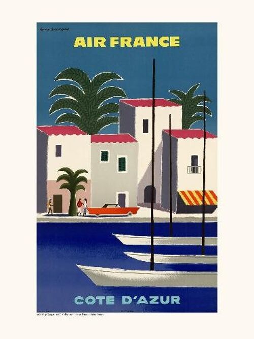 Air France / Côte d'Azur A096 - 30x40