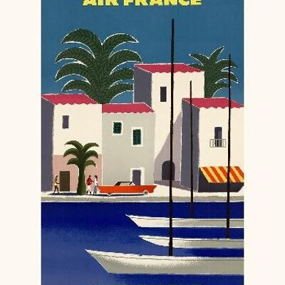 Air France / Costa Azzurra A096 - 30x40