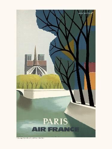 Poster Air France / Parigi (NotreDame) A095