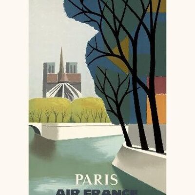 Air France / París (Notre-Dame) A095 - 40x50