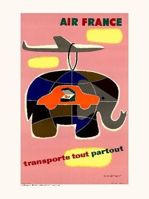 Air France / Transporte tout, partout A084 - 30x40