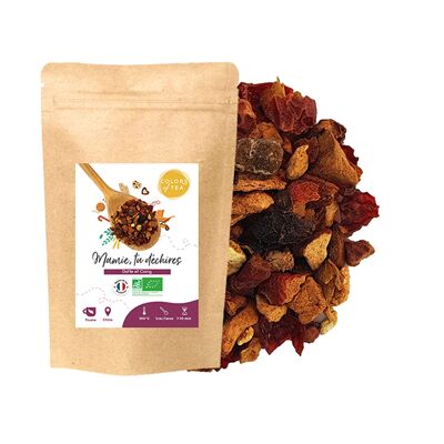 "Grandma, you're tearing up", Organic gourmet herbal tea - Date and quince - 100g