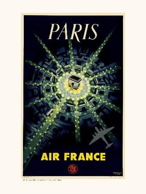 Air France / Paris (Arc de Triomphe) A080 - 30x40