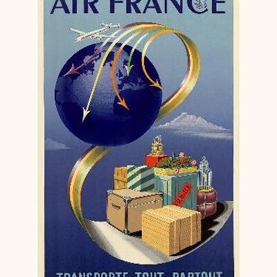 Air France / Transporte de todo, a todas partes A061 - 30x40
