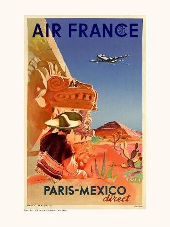 Air France / Paris Mexico  direct A060 - 30x40 1