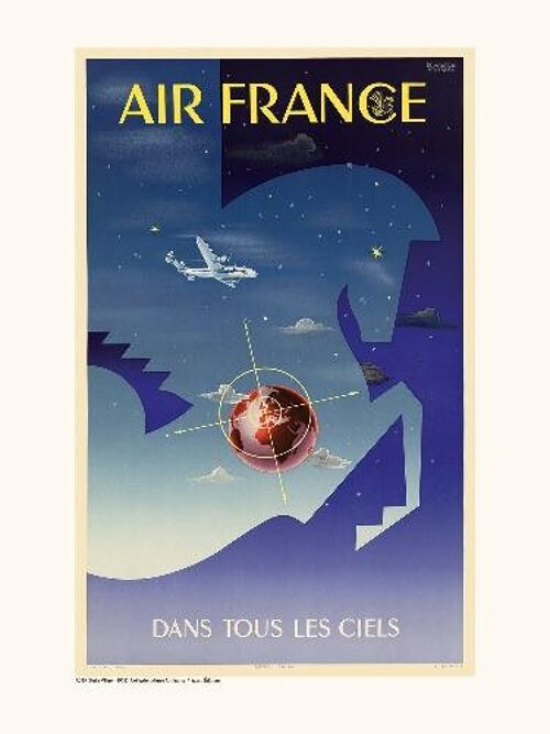 Air France / Dans tous les ciels A055 - 30x40