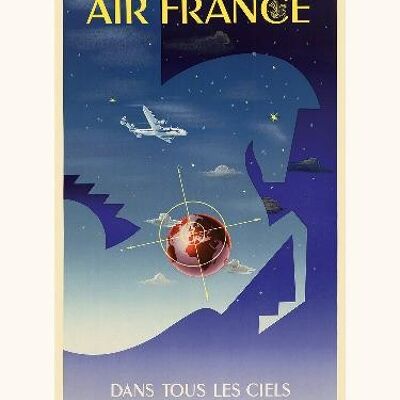 Air France / En todos los cielos A055 - 30x40