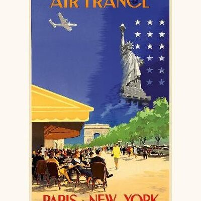 Air France / Paris Nueva - York A054 - 30x40