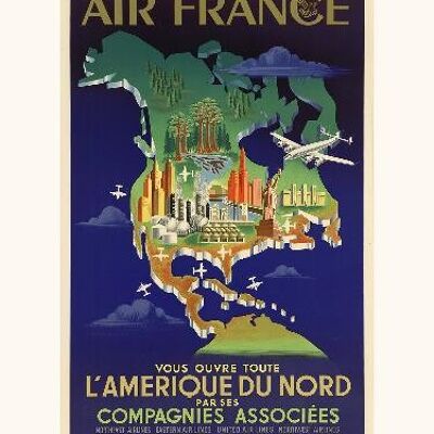 Air France / Nord America A050 - 40x50